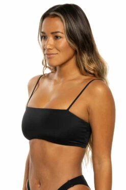 Chika Bikini Top - Black -JOLYN Sales Swim Tops Chika Solid Side Black BLK EKSD1 Eryn 022122
