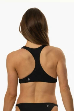 Cleo Bikini Top - Black -JOLYN Sales Swim Tops Cloe Solids Black Back MichelleMason JSD2.23 030723