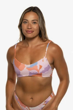 Eryn Bikini Top - Polynesia -JOLYN Sales Swim Tops Eryn Print Front Polynesia EKSD2 Kaylyn 050622