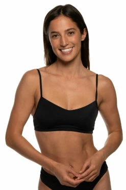 Eryn Bikini Top - Black 14 Eryn Bikini Top - Black -JOLYN Sales Swim Tops Eryn Solid Front Black BLKV EKSD1 Laura 021822