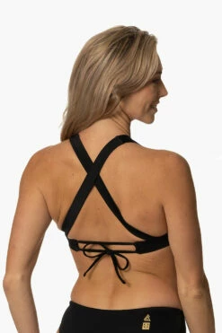 Force Bikini Top - Black 6 Force Bikini Top - Black -JOLYN Sales Swim Tops Force Solid Black BackSide CourtneySurf ChristinaQuakernik 021123