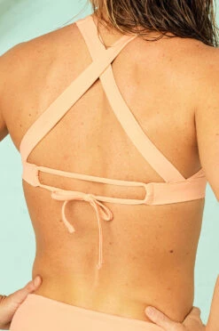 Force Bikini Top - Desert Flower -JOLYN Sales Swim Tops Force Solid Desert Flower DESERTFLOWER Back Detail CourtneySurf Courtney