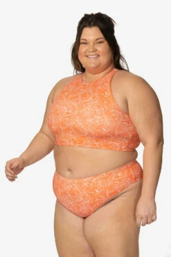 Gwen Bikini Top - Crystal Cove -JOLYN Sales Swim Tops Gwen Prints Crystal Cove Front Side CarlyCompton JSD2.23 021023