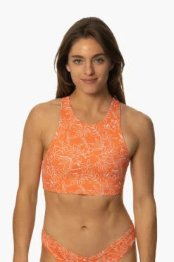 Gwen Bikini Top - Crystal Cove -JOLYN Sales Swim Tops Gwen Prints Crystal Cove Front MichelleMason JSD2.23 030723