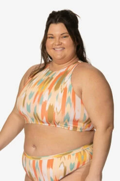 Gwen Bikini Top - Zuma 11 Gwen Bikini Top - Zuma -JOLYN Sales Swim Tops Gwen Prints Zuma Front Side CarlyCompton JSD2.23 021023