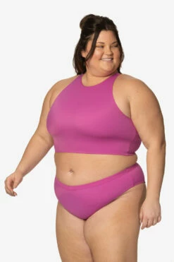 Gwen Bikini Top - Leucadia -JOLYN Sales Swim Tops Gwen Solids Leucadia Front Side CarlyCompton JSD2.23 021023