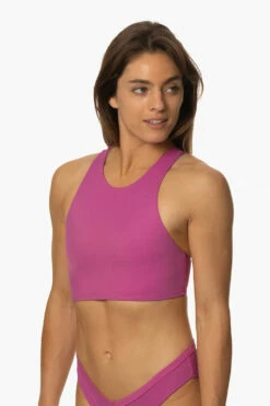 Gwen Bikini Top - Leucadia -JOLYN Sales Swim Tops Gwen Solids Leucadia FrontSide MichelleMason JSD2.23 030723