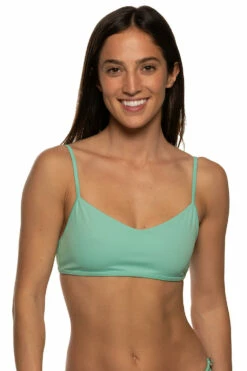 Hikari Bikini Top - Oasis 16 Hikari Bikini Top - Oasis -JOLYN Sales Swim Tops Hikari Solid Front Oasis EKSD1 Laura 021822