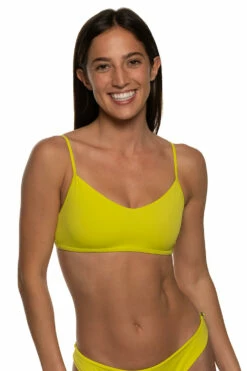 Hikari Bikini Top - Pear -JOLYN Sales Swim Tops Hikari Solid Front Pear EKSD1 Laura 021822