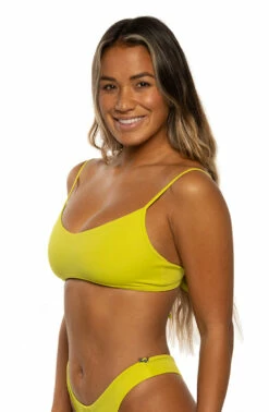 Hikari Bikini Top - Pear -JOLYN Sales Swim Tops Hikari Solid Side Pear EKSD1 Eryn 022122
