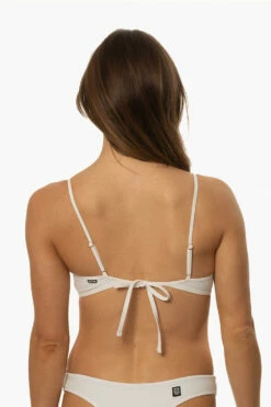 Hikari Bikini Top - White 10 Hikari Bikini Top - White -JOLYN Sales Swim Tops Hikari Solids White Back2 MichelleMason JSD2.23 030723