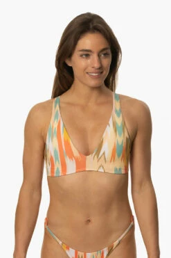 Karena Bikini Top - Zuma -JOLYN Sales Swim Tops Karena Prints Zuma Front MichelleMason JSD2.23 030723