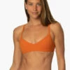 Keramas Bikini Top - Ginger -JOLYN Sales Swim Tops Keramas Solid Ginger Front TiaSurf MiskaSykora 021023