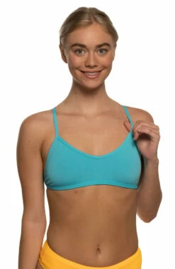Malia Bikini Top - Hawaii Blue 10 Malia Bikini Top - Hawaii Blue -JOLYN Sales Swim Tops Malia Solid Front2 Hawaii Blue HAW Malia 062521