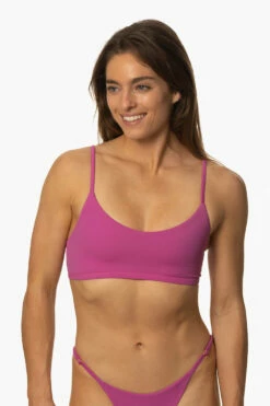 Mia Bikini Top - Leucadia -JOLYN Sales Swim Tops Mia Solids Leucadia Front MichelleMason JSD2.23 030723