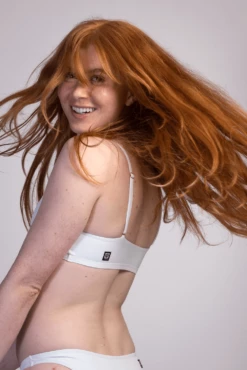 Mia Bikini Top - White -JOLYN Sales Swim Tops Mia Solids White Side