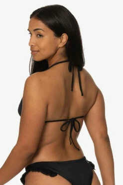 Pavones Bikini Top - Black 9 Pavones Bikini Top - Black -JOLYN Sales Swim Tops Pavones Solid Black Side1 Back Side TiaSurf KianiSouza 020923