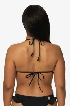 Pavones Bikini Top - Black 8 Pavones Bikini Top - Black -JOLYN Sales Swim Tops Pavones Solid Black Side1 Back TiaSurf KianiSouza 020923