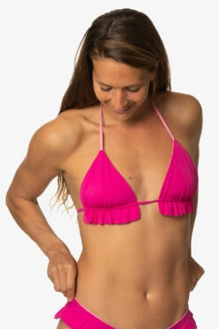 Pavones Bikini Top - Dazzle 19 Pavones Bikini Top - Dazzle -JOLYN Sales Swim Tops Pavones Solid Dazzel Side2 Front Side TiaSurf MiskaSykora 021023