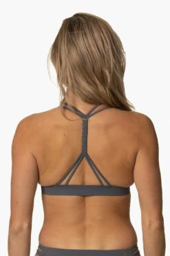 Sunset Bikini Top - Graphite -JOLYN Sales Swim Tops Sunset Solid Graphite Back CourtneySurf ChristinaQuakernik 021123