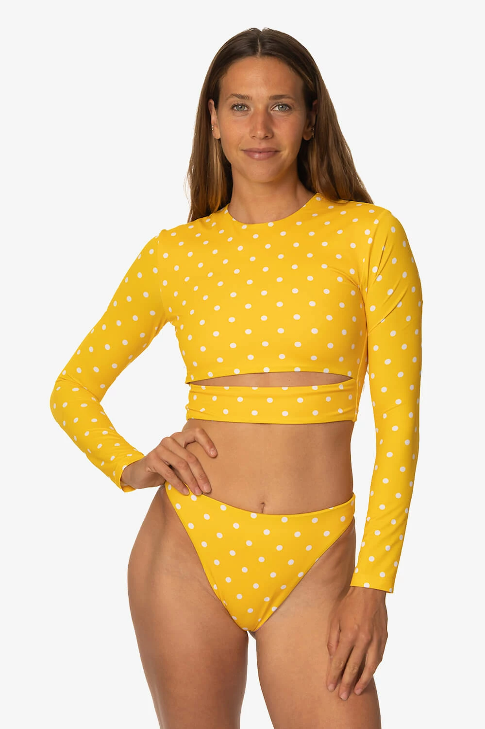 Taranaki Long Sleeved Crop Cut-Out Rashie - Itsy Bitsy 3 Taranaki Long Sleeved Crop Cut-Out Rashie - Itsy Bitsy