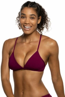 Triangle Bikini Top - Cabernet