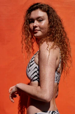 Willa Bikini Top - Pacific -JOLYN Sales Swim Tops Willa Prints Pacific Back Side Model1 JSD2.23 Lifestyle