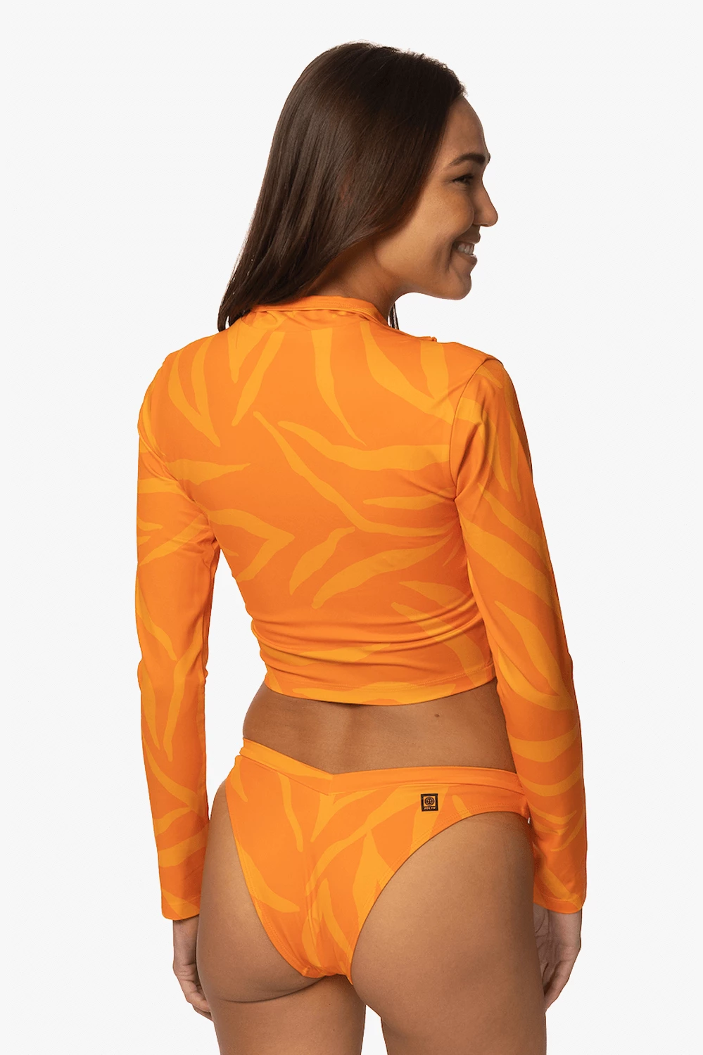 Tofino Long Sleeved Crop 1/4 Zip-up Rashie - Pyramid 4 Tofino Long Sleeved Crop 1/4 Zip-up Rashie - Pyramid - Image 2