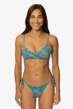 Salina Bikini Bottom - Paradise -JOLYN Sales Swim Bottoms Salinas print paradise Front LisaDillon 040323
