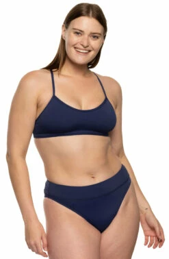 Zoe Bikini Bottom - Red -JOLYN Sales Swim Bottoms Zoe Solid Front Navy Malia 052821