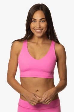 Biarritz Bikini Top - Passion -JOLYN Sales Swim Top Bearritz Solid Passion Front2 LisaDillon 040323