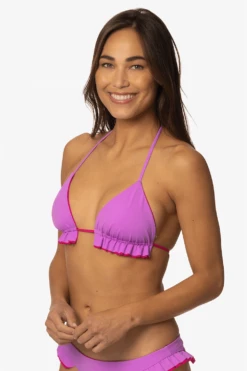 Pavones Bikini Top - Dreamer -JOLYN Sales Swim Tops Pavones Solid Dreamer FrontSide LisaDillon 040323