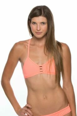 Tomcat Bikini Top - Mango -JOLYN Sales TOM PAP F