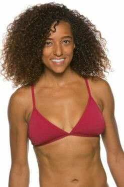 Triangle Bikini Top - Cranberry