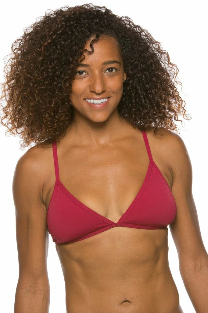 Triangle Bikini Top - Cranberry 3 Triangle Bikini Top - Cranberry