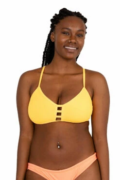 Tomcat Bikini Top - Mango -JOLYN Sales Tomcat Solids Tops Front edit Mango MANGO 061620