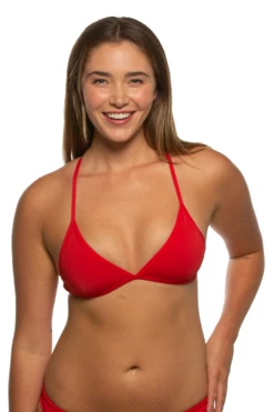 Triangle Bikini Top - Red