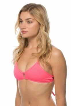 Vent Bikini Top - Hot Pink