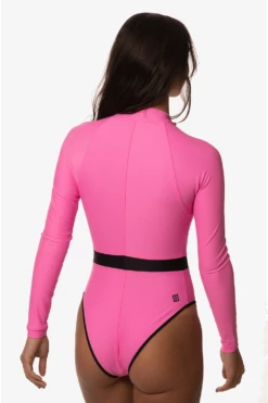 Nazare Long Sleeve Zip-Up Surf One Piece - Passion -JOLYN Sales passiononesieback