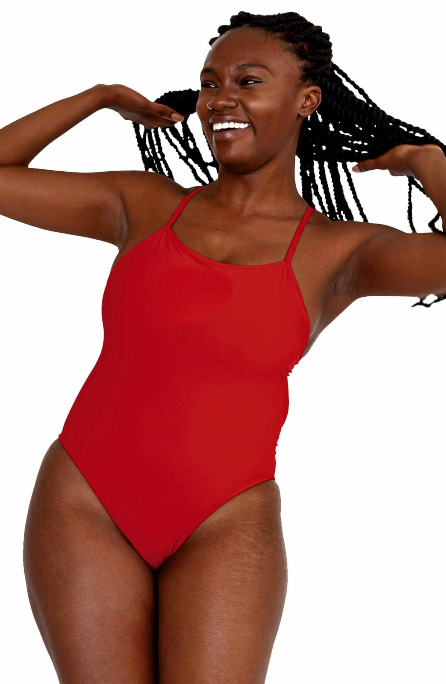 Brandon 2 Swim Onesie - Red 6 Brandon 2 Swim Onesie - Red - Image 4